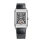 JLC - Reverso Tribute Duoface Tourbillon - 45.5 MM x 27.4 MM - Stainless Steel - Charcoal Gray/Gray Dial - Black Leather Strap - Q392845J