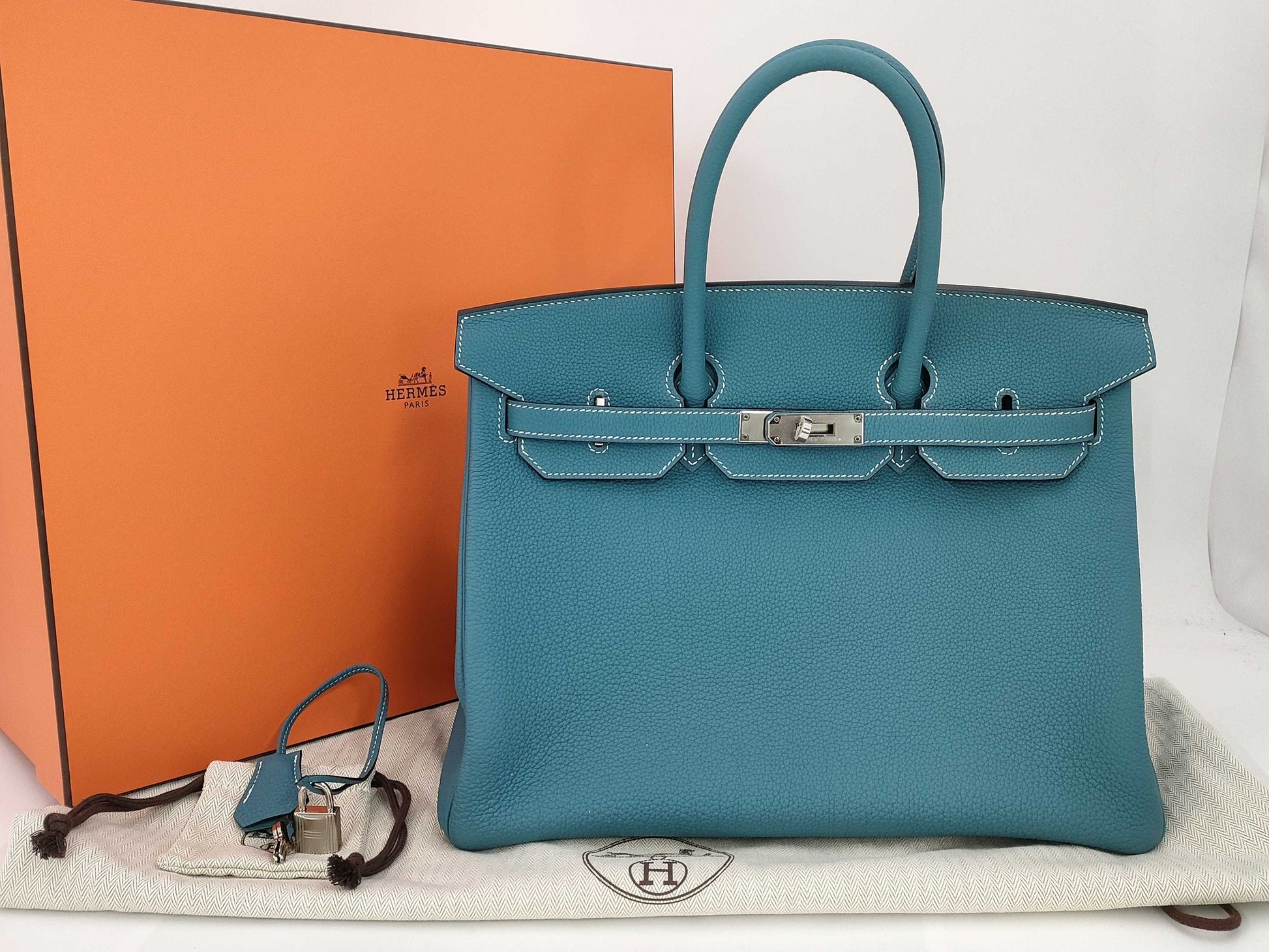 Hermès Birkin 35 - Blue Jean - Togo - Gold Hardware - B35BJTPHW