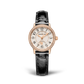 JLC - Rendez-Vous Classic Night & Day - 29 MM - Pink Gold - Silvered-Gray Guilloché Dial - Diamond Bezel - Black Leather Strap - Q3462430