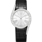 Piaget Limelight Gala - White Gold 32 MM - Black Leather Strap - Diamond Bezel - Silver Dial - G0A48360