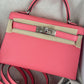 Hermès Kelly Sellier 20 - Rose D'ete Verso Chèvre Leather - Palladium Hardware - K20RDVCPHW
