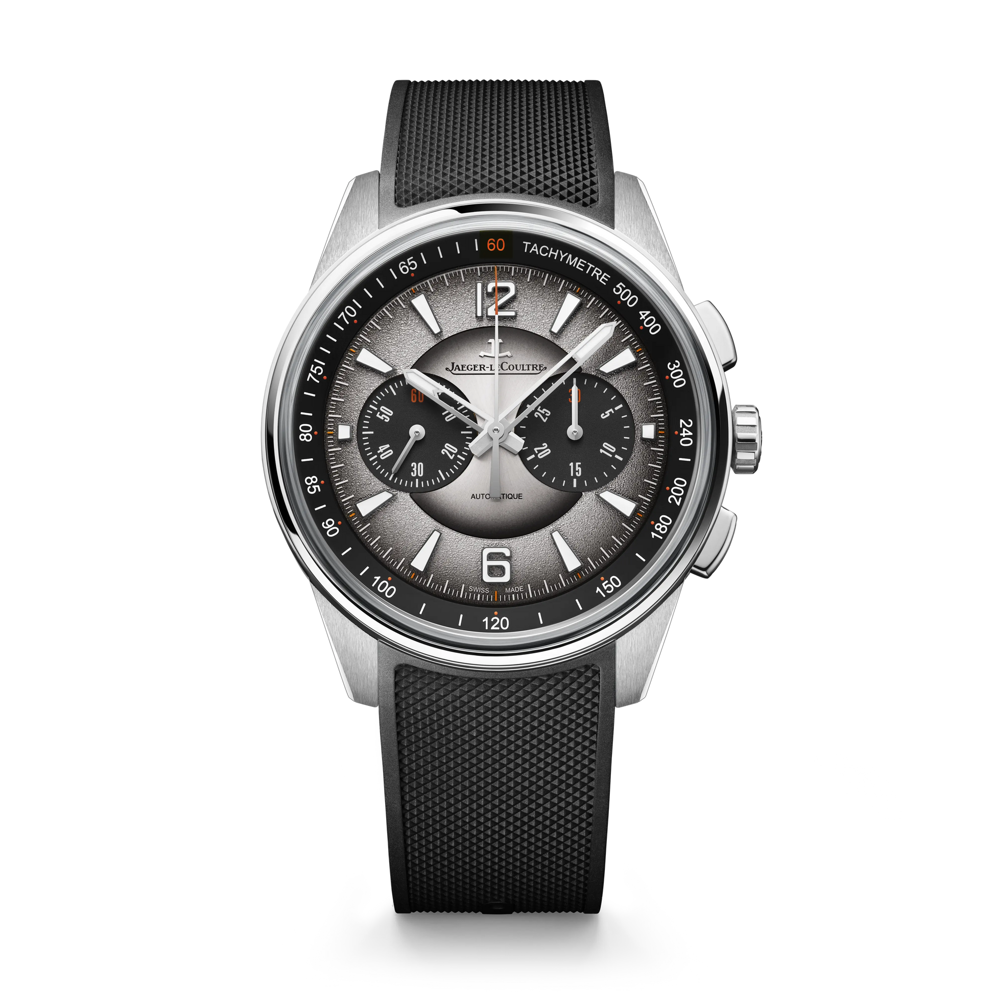 JLC - Polaris Chronograph - 42 MM - Stainless Steel - Shaded Gray Dial - Beige Fabric Strap - Q902843J