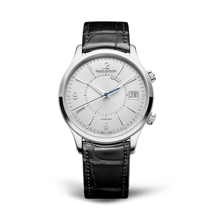 JLC - Master Control Memovox - 40 MM - Stainless Steel - Silvered-Gray Dial - Brown Leather Strap - Q411843J