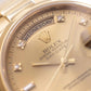 Rolex Day-Date - 36 MM - Yellow Gold - Smooth Bezel - Champagne Diamond Dial - 18208 ChDS