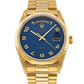 Rolex Day-Date - 36 MM - Yellow Gold - Blue Arabic Dial - 18038 bla  nyc watcher nyc watches