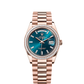 Rolex Day-Date - 36 MM - Rose Gold - Blue Dial - 128395TBR PBd nyc watcher nyc watches