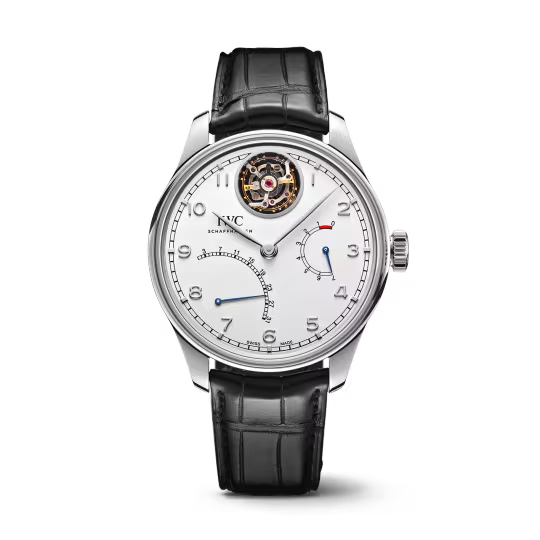 IWC Portugieser - Tourbillon Mystère - Platinum - 44.2 MM - Silver Dial - IW504601 nyc watcher nyc watches