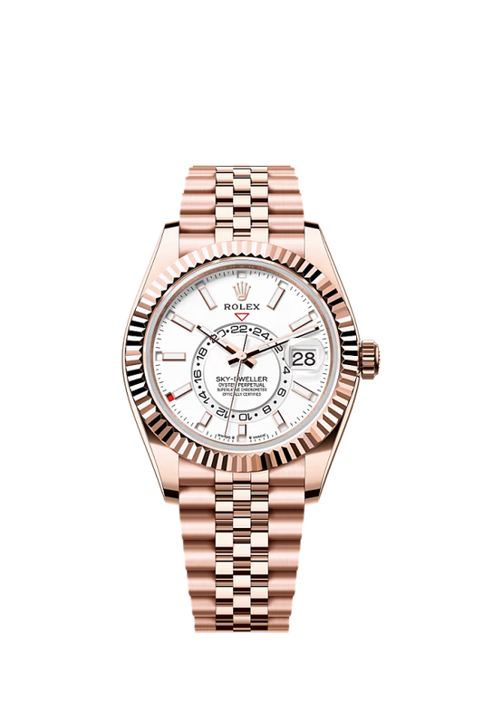 Rolex Sky Dweller - 42 MM - Rose Gold - White Dial - 336935 JW  nyc watcher nyc watches