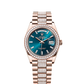 Rolex Day-Date - 36 MM - Rose Gold - Blue Dial - 128345RBR PdBd nyc watcher nyc watches