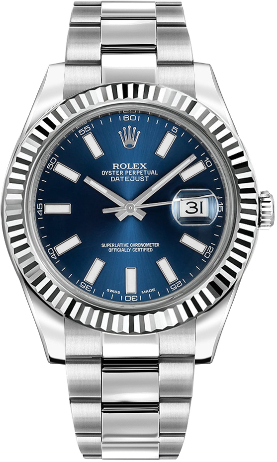 Rolex Datejust - 41 MM - Stainless Steel - Blue Dial - 116334-0005 nyc watcher nyc watches