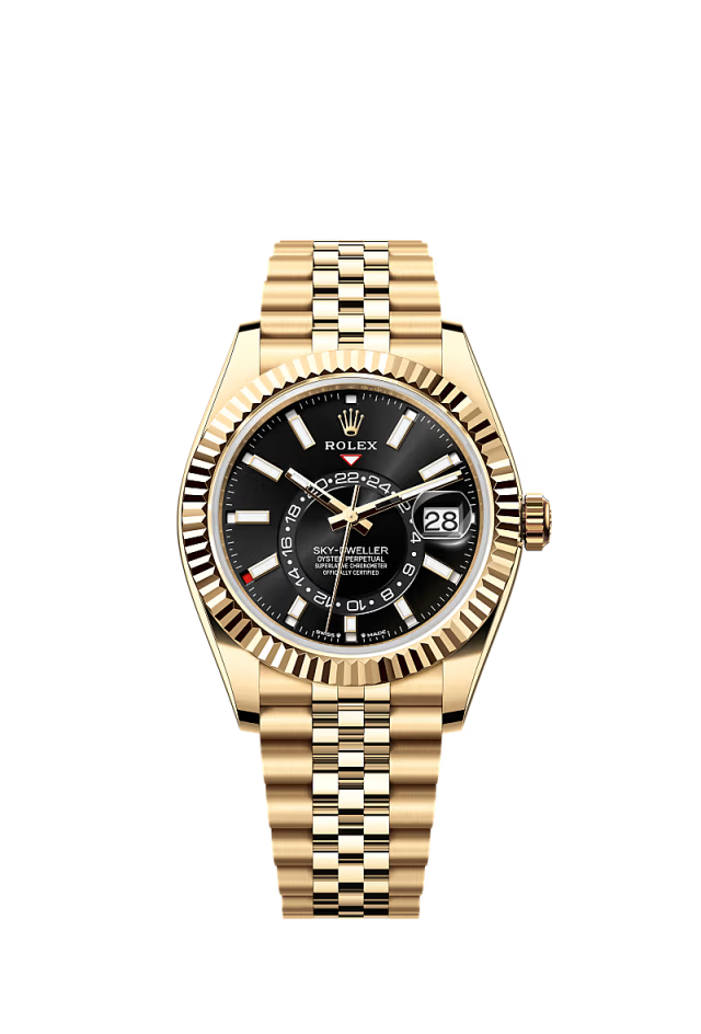 Rolex Sky Dweller - 42 MM - Yellow Gold - Black Dial - 336938 JB nyc watcher nyc watches