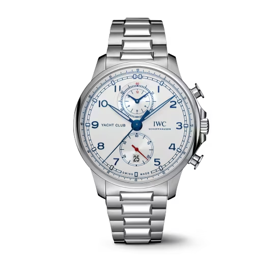 IWC Portugieser Yatch Club Chronograph - Stainless Steel - 44.6 MM - Silver Dial - IW390702 nyc watcher nyc watches