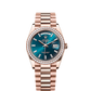 Rolex Day-Date - 36 MM - Rose Gold - Blue Dial - 128345RBR PBd  nyc watcher nyc watches