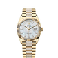 Rolex Day-Date - 36 MM - Yellow Gold - MoP White Dial - 128238 PdMoPWd nyc watcher nyc watches