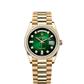 Rolex Day-Date - 36 MM - Yellow Gold - Green Dial - 128398TBR PGd nyc watcher nyc watches