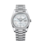 Rolex Day-Date - 40 MM - Platinum - MOP White Dial - 228396TBR PMOPD  nyc watcher nyc watches