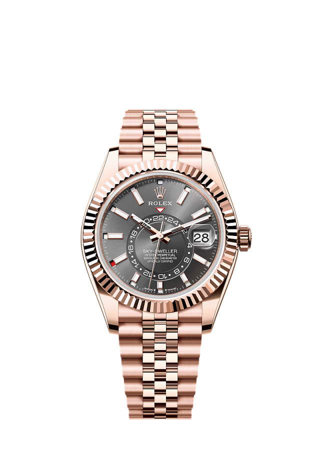 Rolex Sky Dweller - 42 MM - Rose Gold - Slate Dial - 336935 JS nyc watcher nyc watches