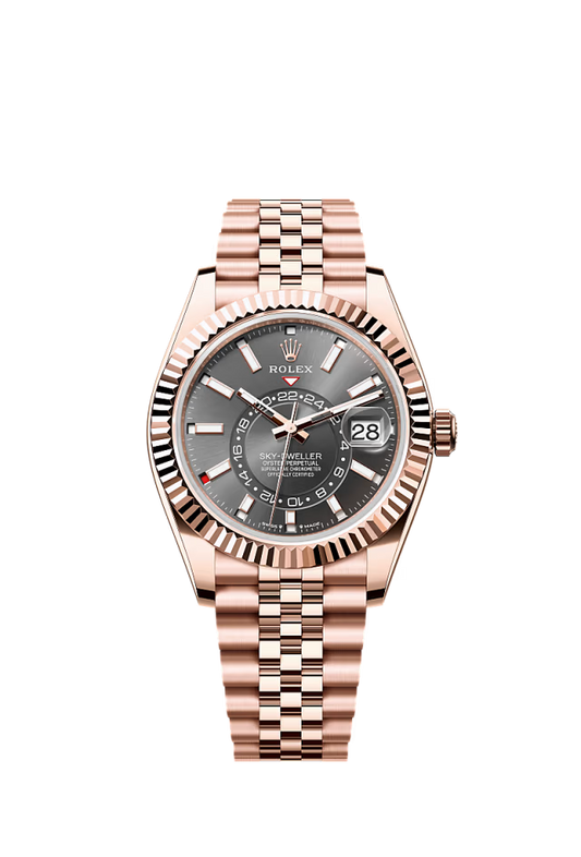 Rolex Sky Dweller - 42 MM - Rose Gold - Slate Dial - 336935 JS nyc watcher nyc watches