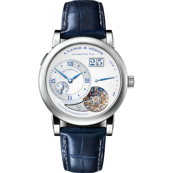 A.Lange & Söhne Lange 1 Tourbillon - Moonphase - 38.5 MM - White Gold - Silver Dial - 722.066F  nyc watcher nyc watches