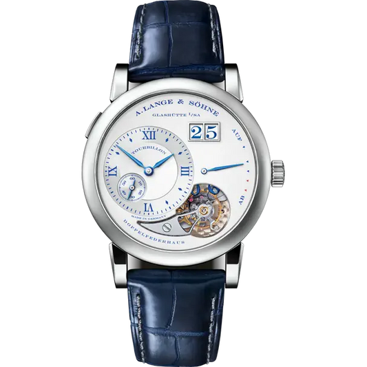 A.Lange & Söhne Lange 1 Tourbillon - Moonphase - 38.5 MM - White Gold - Silver Dial - 722.066F  nyc watcher nyc watches