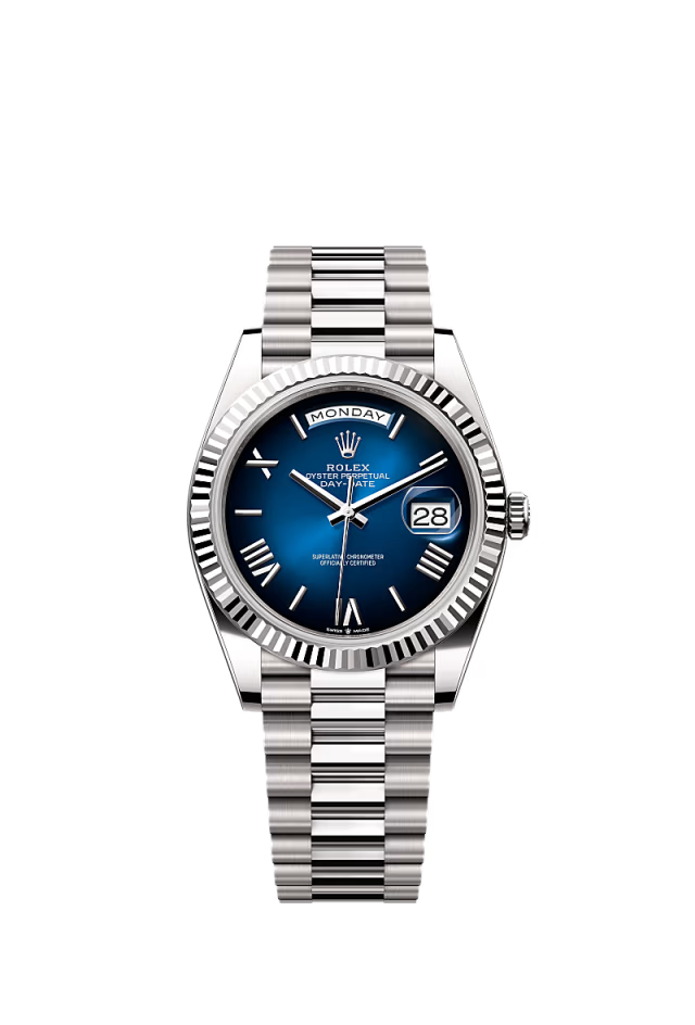 Rolex Day-Date - 40 MM - White Gold - Blue Dial - 228239 PBF