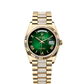 Rolex Day-Date - 36 MM - Yellow Gold - Green Dial - 128238 PdG nyc watcher nyc watches