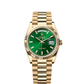 Rolex Day-Date - 36 MM - Yellow Gold - Green Dial - 128238 PGd nyc watcher nyc watches