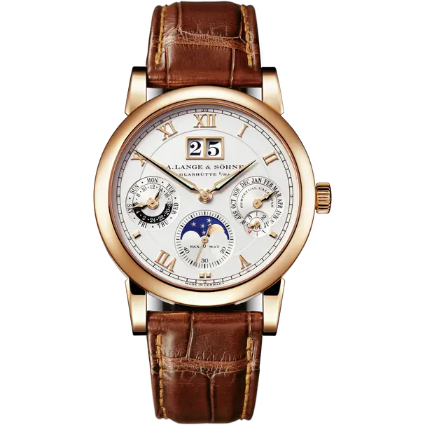 A.Lange & Söhne Rattrapante - Perpetual Calendar and Moonphase - 41.9MM - Rose Gold - Rose Dial - 421.056FEnyc watcher nyc watches