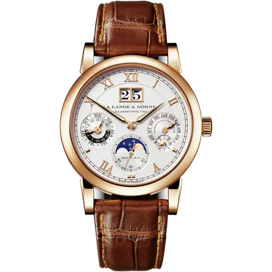 A.Lange & Söhne Rattrapante - Perpetual Calendar and Moonphase - 41.9MM - Rose Gold - Rose Dial - 421.056FEnyc watcher nyc watches