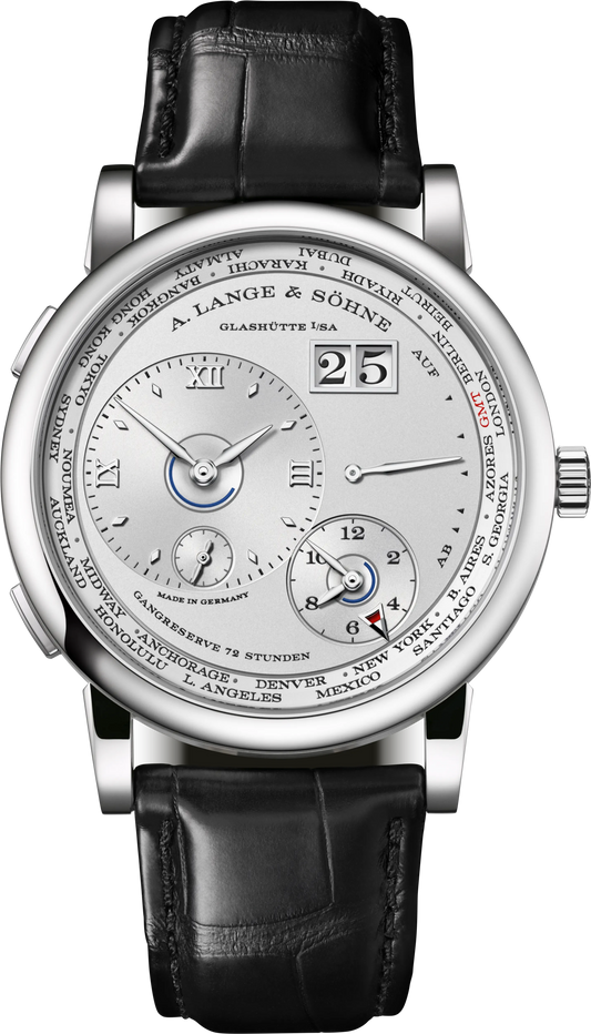 A.Lange & Söhne Lange 1 Time Zone - 41.9 MM - Platinum - Silver Dial - 136.025 nyc watcher nyc watches