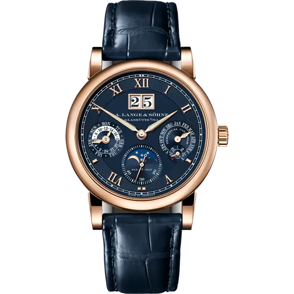 A.Lange & Söhne Langematik Perpetual Calendar and Moonphase - 38.5MM - Rose Gold - Blue Dial - 310.037E  nyc watcher nyc watches