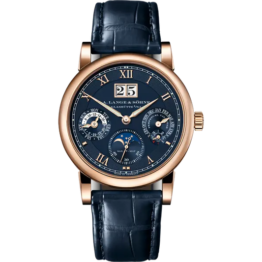 A.Lange & Söhne Langematik Perpetual Calendar and Moonphase - 38.5MM - Rose Gold - Blue Dial - 310.037E  nyc watcher nyc watches