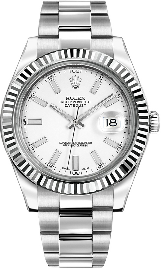 Rolex Datejust - 41 MM - Steel - White Dial - 116334-0006 nyc watcher nyc watches