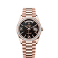 Rolex Day-Date - 36 MM - Rose Gold - Dark Brown Dial - 128395TBR PBd nyc watcher nyc watches