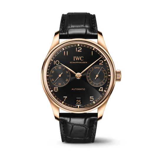 IWC Portugieser - Rose Gold - 42.4 MM - Black Dial - IW501707  nyc watcher nyc watches