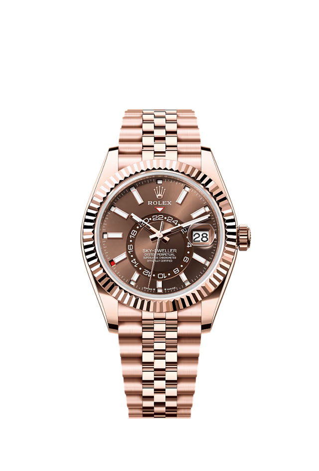 Rolex Sky Dweller - 42 MM - Rose Gold - Chocolate Dial - 336935 JC  nyc watcher nyc watches