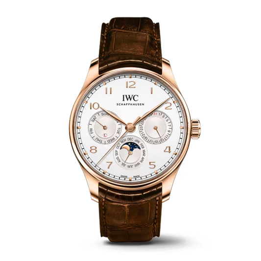 IWC Portugieser Perpetual Calendar - Rose Gold - 42.4 MM - White Dial - IW344202 nyc watcher nyc watches