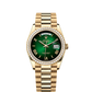 Rolex Day-Date - 36 MM - Yellow Gold - Green Dial - 128348RBR PGD  nyc watcher nyc watches