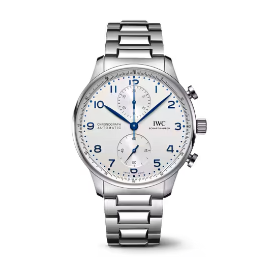 IWC Portugieser Chronograph - Stainless Steel - 41 MM - Silver Dial - IW371617  nyc watcher nyc watches