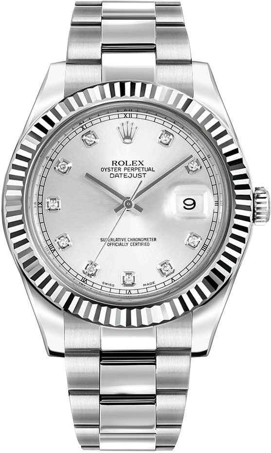 Rolex Datejust - 41 MM - Steel - Silver Dial - 116334-0007  nyc watcher nyc watches