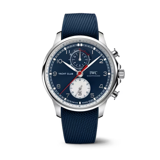 IWC Portugieser Yatch Club Chronograph - Stainless Steel - 44.6 MM - Blue Dial - IW390704  nyc watcher nyc watches