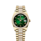 Rolex Day-Date - 36 MM - Yellow Gold - Green Dial - 128348RBR PDGD  nyc watcher nyc watches