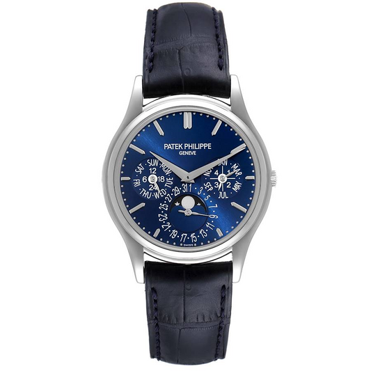 Patek Philippe Complications - Perpetual Calendar and Moonphase - 37.2 MM - Platinum - 5140P-001 nyc watcher nyc watches