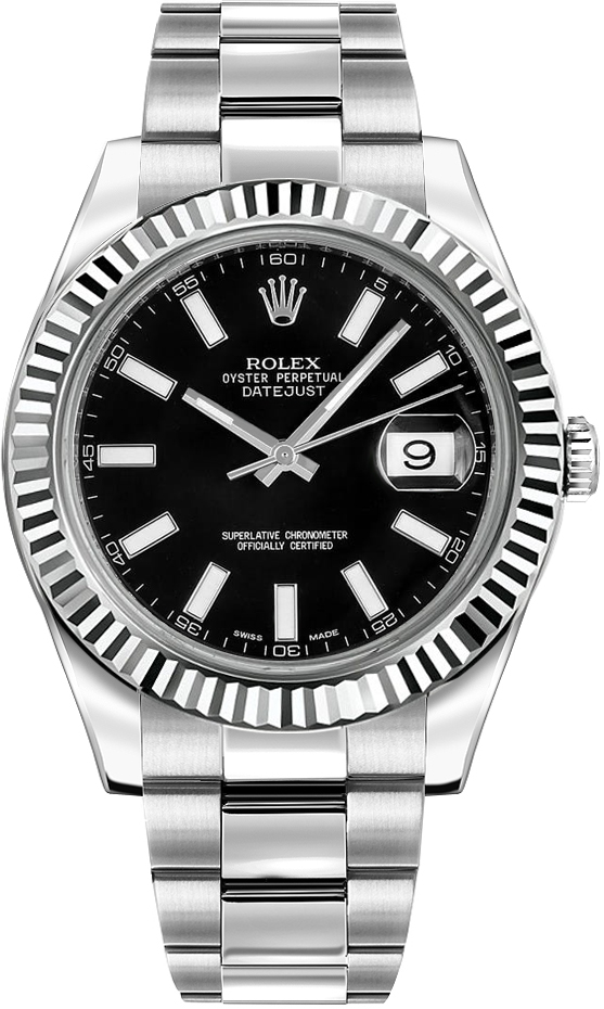 Rolex Datejust - 41 MM - Stainless Steel - Black Dial - 116334-0003 nyc watcher nyc watches