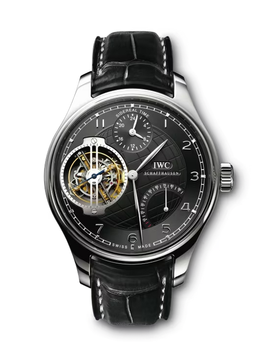 IWC Portugieser - Perpetual Calendar - Tourbillon - Platinum - 46 MM - Black Dial - IW504101  nyc watcher nyc watches