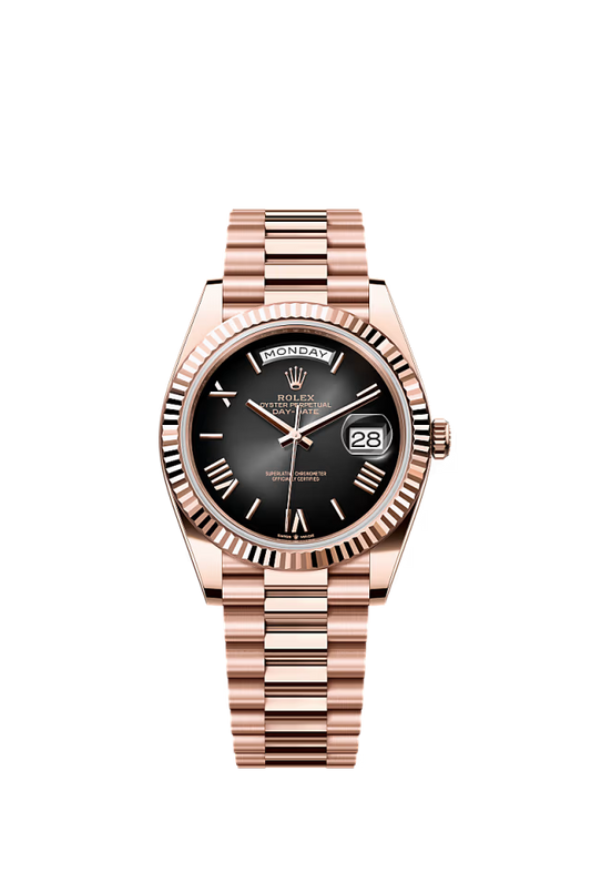 Rolex Day-Date - 40 MM - Rose Gold - Black Dial - 228235 RGBF  nyc watcher nyc watches