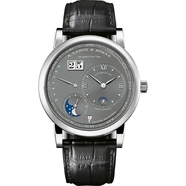 A.Lange & Söhne Lange 1 Tourbillon - Perpetual Calendar and Moonphase - 41.9 MM - White Gold - Grey Dial - 720.038FE  nyc watcher nyc watches