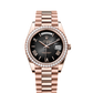 Rolex Day-Date - 36 MM - Rose Gold - Black Dial - 128395TBR PB