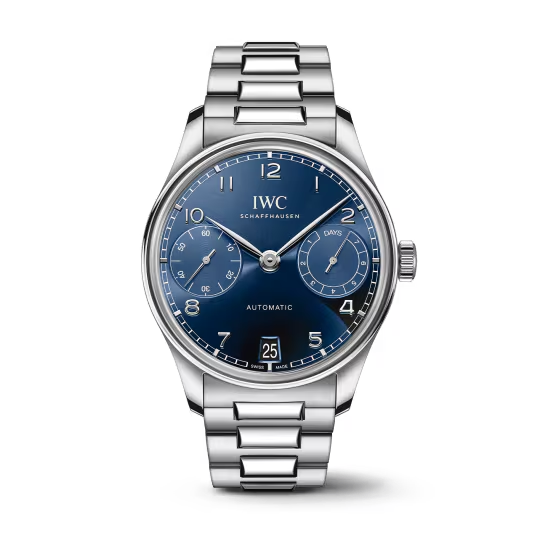 IWC Portugieser - Steel - 42.4 MM - Blue Dial - IW501704  nyc watcher nyc watches