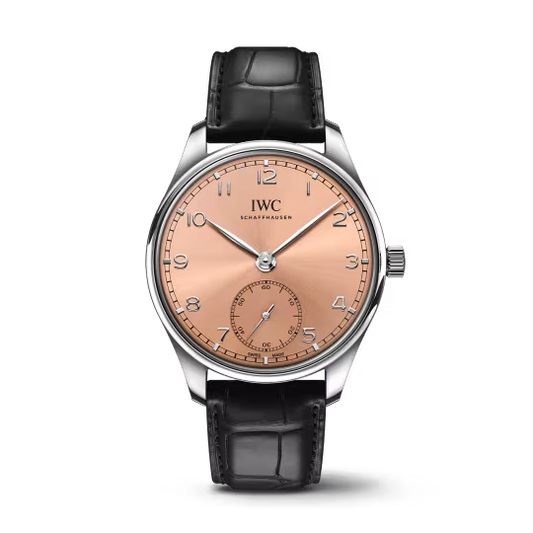 IWC Portugieser - Stainless Steel - 40.4 MM - Rose Dial - IW358313 nyc watcher nyc watches